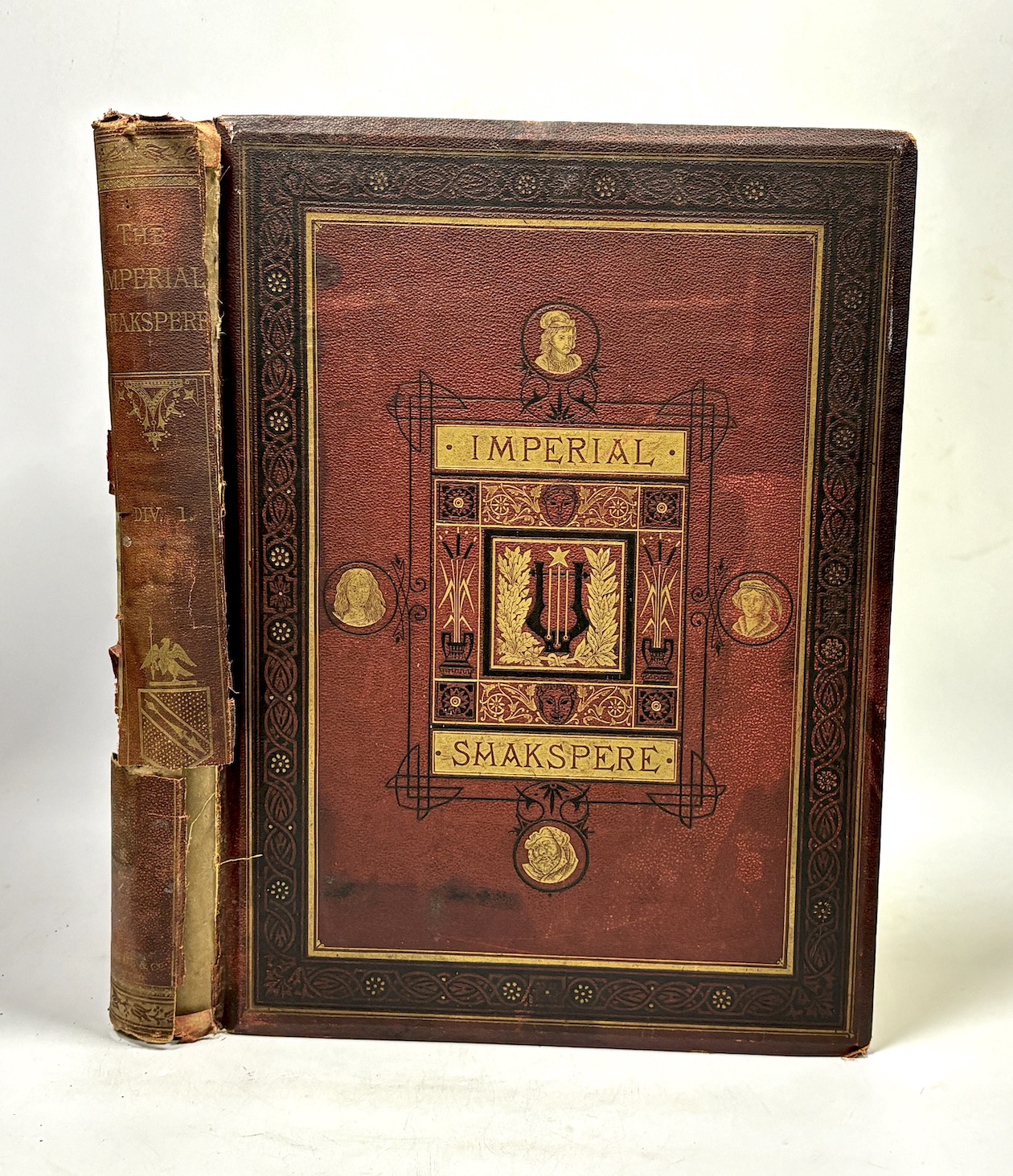 Shakespeare, William; Knight, Charles. 'The Works of Shakespeare'. London: Virtue & co. No date, circa 1870. Imperial edition. Publishers binding. Division 1